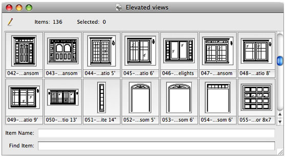 Library of 2d elevated views