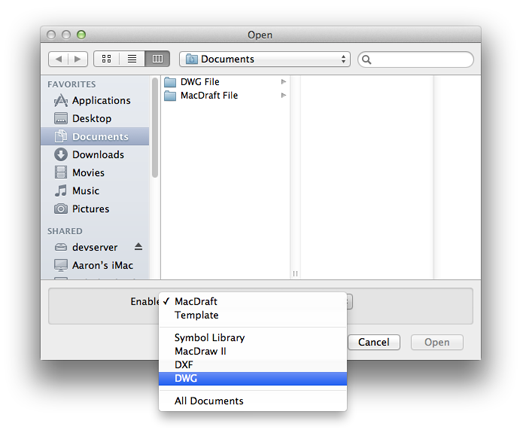 Enable DWG files to open