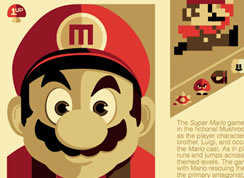 Retro Mario Themed Brochure